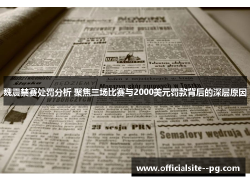 魏震禁赛处罚分析 聚焦三场比赛与2000美元罚款背后的深层原因